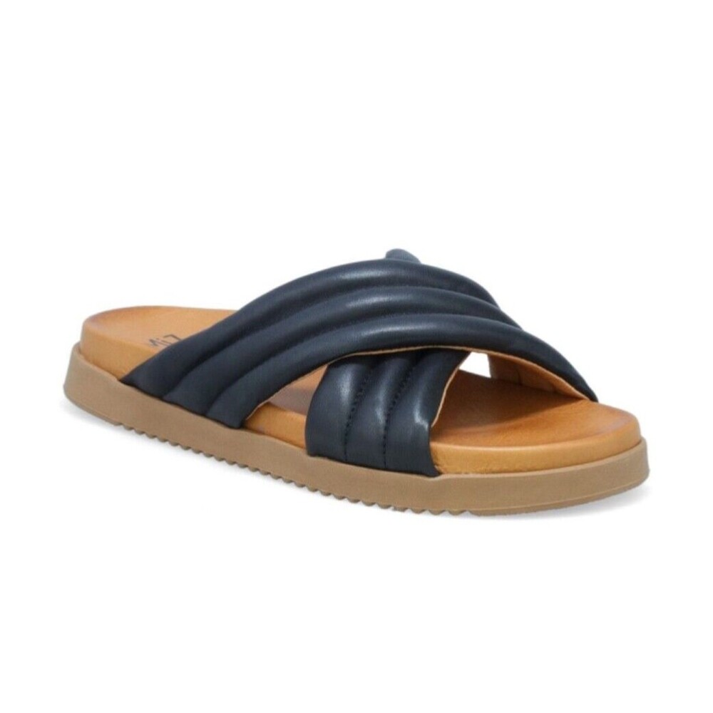 Miz Mooz Black and Tan Sandals